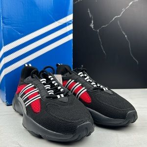 Adidas Haiwee Boys Sneaker Black/Red sz 6
